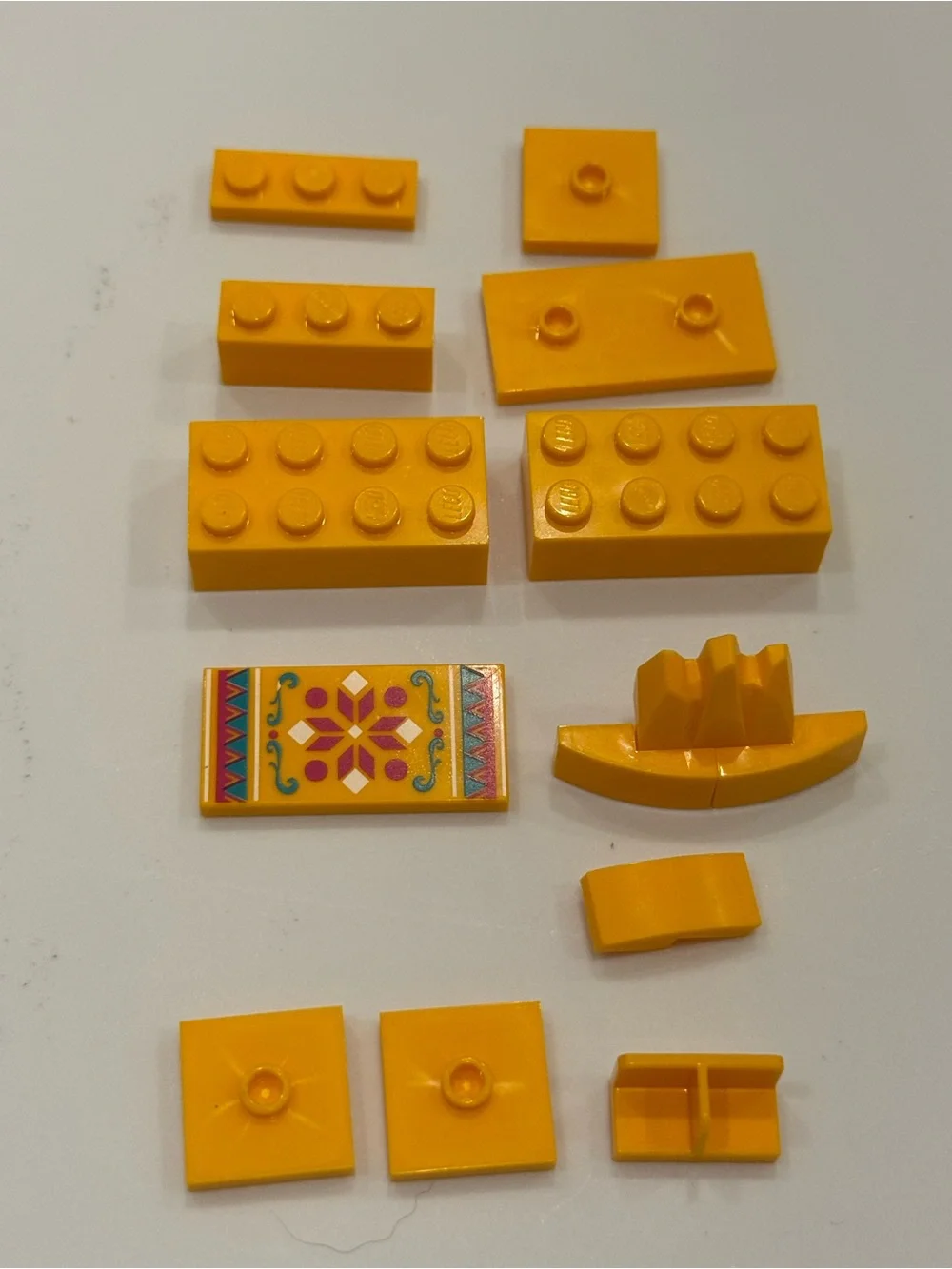 LEGO Coral Orange Parts Blocks Pieces Elements Lot